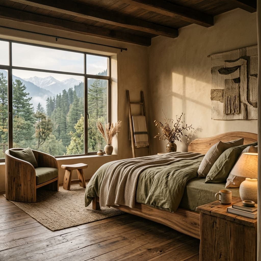Handcrafted wooden interiors